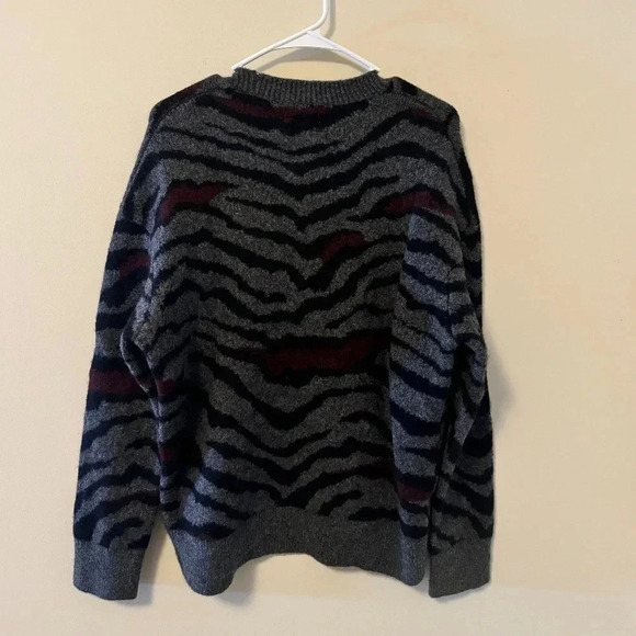 NWOT All Saints Tora Tiger Stripe Wool/Yak blend Crew - SIZE XS - Picture 4 of 8